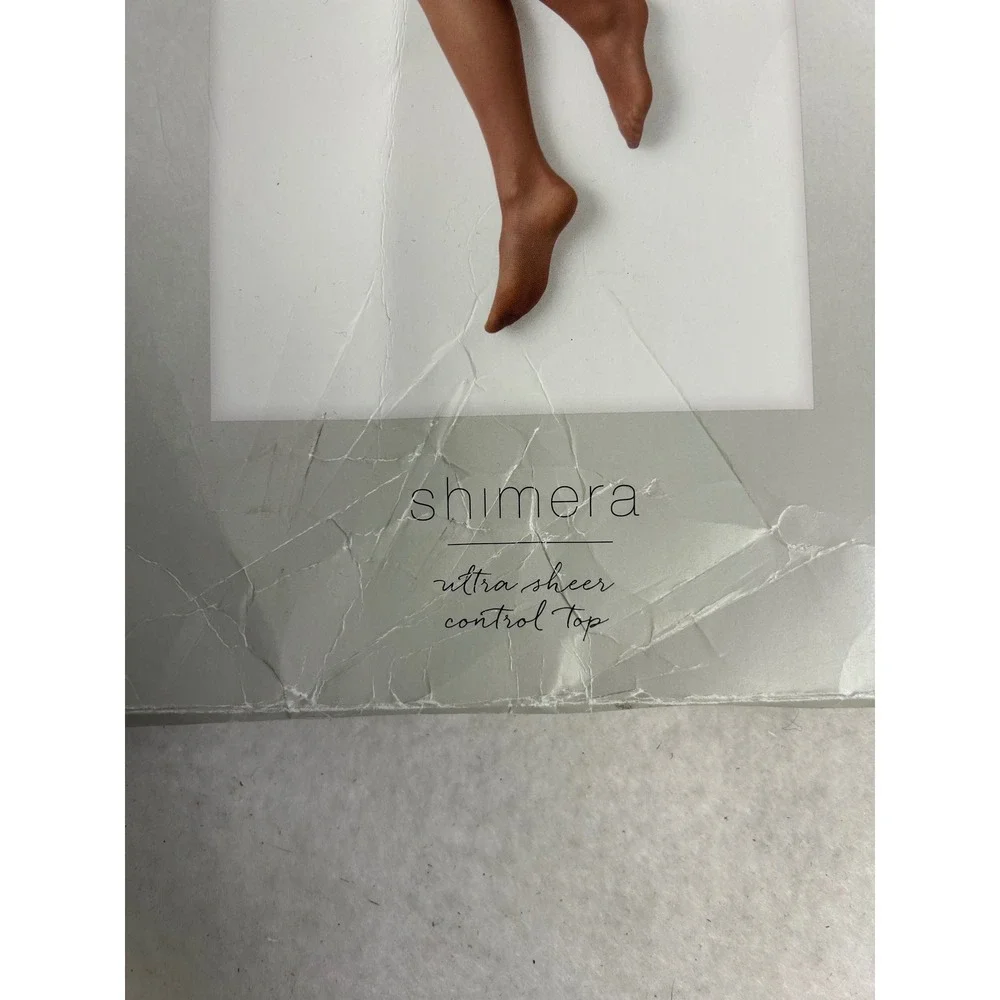 Classic Shimera‎ Womens Size C Soft Nude Ultra Sheer Control Top Pantyhose 9666b